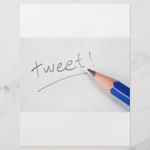 Tweeten Sie Flyerdruck