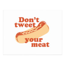Tweetet nicht Ihr Fleisch - Postkarten