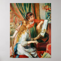 Two Girls at the Piano by Renoir Print