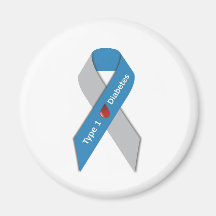Typ- 1diabetes-Bewusstseins-Band Magnete