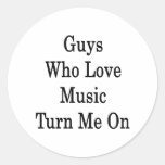 Typen, denen Liebe-Musik mich auf dreht Sticker