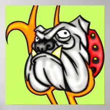 Tyrann-Bulldogge Posterdruck