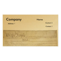 U.S. Constitution_Pg1 und 4 Visitenkartenvorlage
