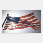 U.S. Flaggen-Rechteck-Aufkleber