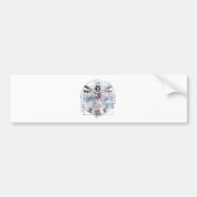U.V MANN (universeller Vitruvian Mann) Auto Sticker