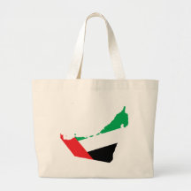 Uae-Flaggen-Karte Größengleich Tragetaschen