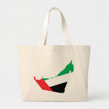 Uae-Flaggenkarte Leinentaschen