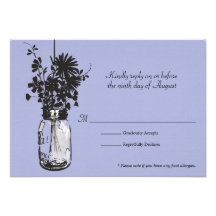 UAWG Karten-Maurer-Glas und Wildblumen Individuelle Einladungskarten