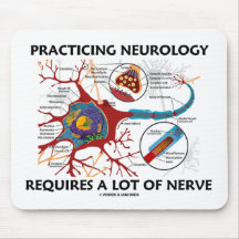 Übende Neurologie erfordert viel Nerv Mousepad