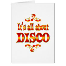 ÜBER DISCO GRUßKARTEN