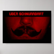 Uber Schnurrbart - Bild Posterdrucke