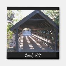 Überdachte Brücke Vail, Co Kühlschrankmagnete