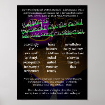 Übergangswörter und adverbiale Verbindungen Posterdruck