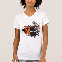 Überlebend-abstrakter Schmetterlings-Nieren-Krebs Tshirt