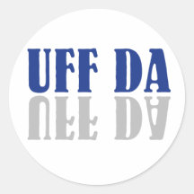 UFF DA RUNDER STICKER