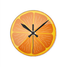 Uhr - orange Scheibe
