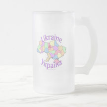 Ukraine-Karte Tasse