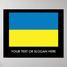 Ukrainische Flagge Plakatdrucke