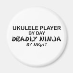 Ukulele tödliches Ninja bis zum Nacht Kühlschrankmagnete