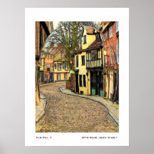 Ulmen-Hügel 3 Plakatdruck