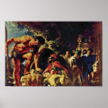 Ulysses in der Höhle von Polyphemus durch Jordaens Plakate