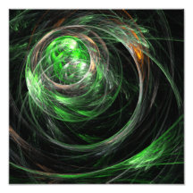 Um den Weltgrün-abstrakten Kunst-Foto-Druck