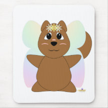 Umarmbares feenhaftes Brown-Eichhörnchen Mauspads