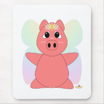 Umarmbares feenhaftes rosa Ferkel Mauspad