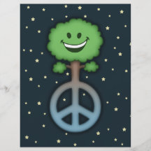 Umarmung-Baum-Frieden Flyerdesign