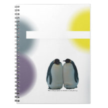 Umarmungsnotizbuch des Pinguins