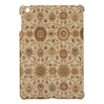 Umber-Tawny persischer Tapisserie-mit Blumenentwur