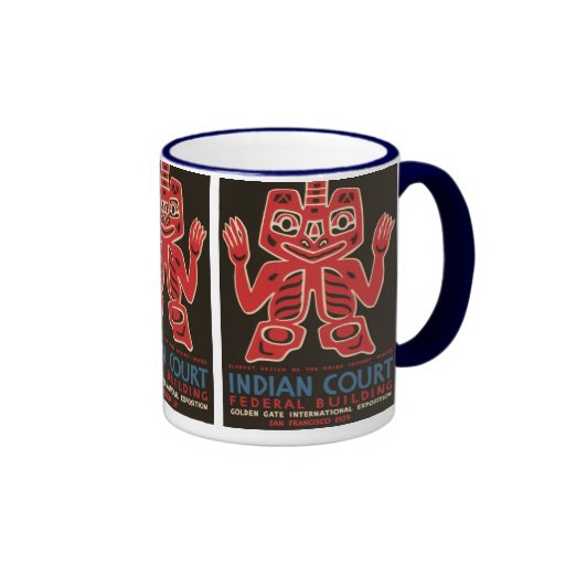Umfassender Entwurf des Haida-amerikanischen Urein Kaffee Tassen
