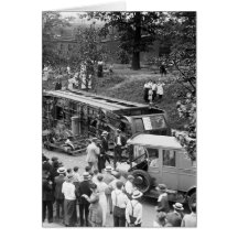 Umgeworfenes Straßen-Auto, 1910s Karten