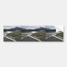 Umsponnene Fluss outwash Ebene Autoaufkleber