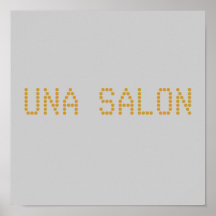 UNA SALON PLAKATDRUCK