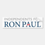 Unabhängige für Ron Paul-Autoaufkleber