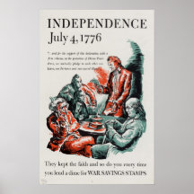 Unabhängigkeit: Am 4. Juli 1776 Plakate