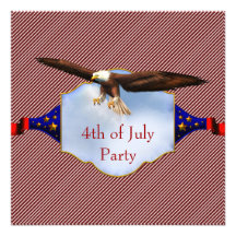 Unabhängigkeits-Tag 4. von Juli-Party GRILLEN Personalisierte Ankündigungskarten