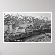 Unalaska, Alaska-Kirche 1914 Plakatdrucke