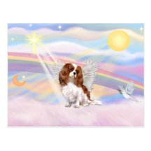 Unbekümmerter Königcharles Spaniel Postkarte