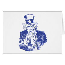 Uncle Sam Grußkarte