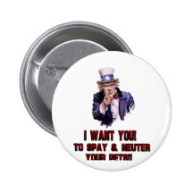 Uncle Sam Rot Anstecknadelbuttons