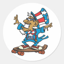 Uncle Sam Skateboarding Aufkleber