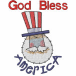 Uncle Sam USA Besticktes Poloshirt