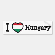 Ungarn-Flagge Auto Aufkleber