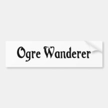 Ungeheuer-Wanderer-Autoaufkleber