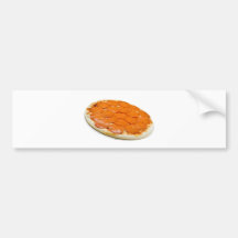 Ungekochte Pepperonis und Käsepizza Autosticker