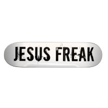 Ungewöhnliches weißes Skateboard Jesuss Bedrucktes Skateboard