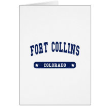 Uni-Artt-shirts Fort Collins Colorado Grußkarte