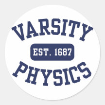 Uni-Physik Runde Sticker